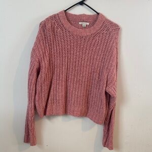 American Eagle Outfitters Dusty Rose Knit Sweater